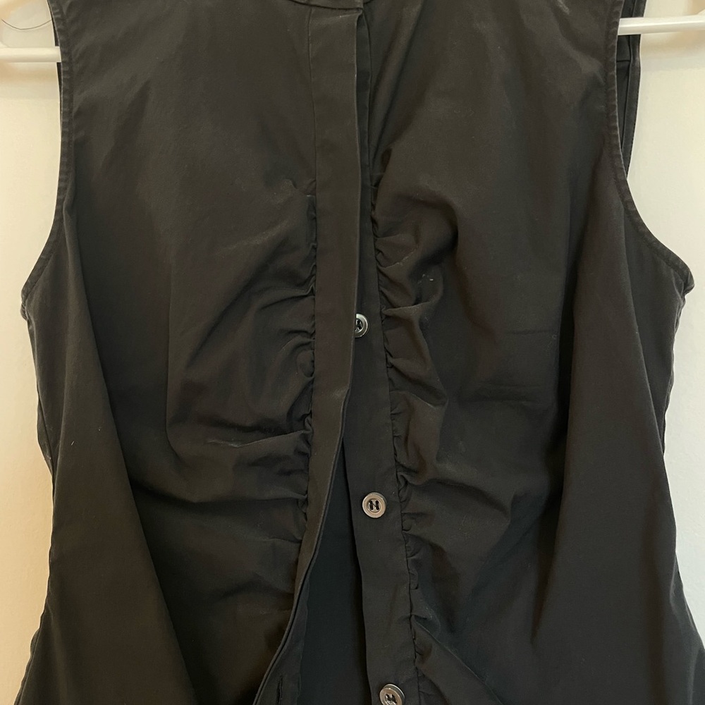Theory button down tank top